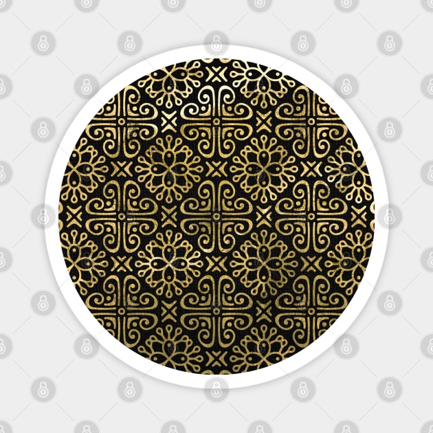 Arabic Gold pattern #4 Magnet by GreekTavern